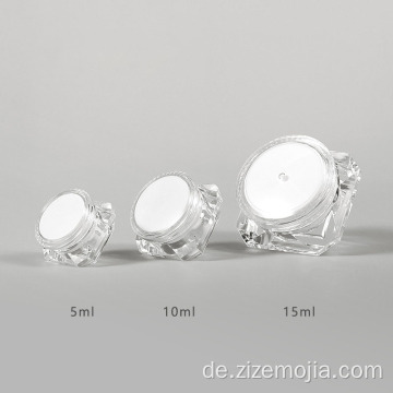 Benutzerdefinierte kleine quadratische Gläser aus Kunststoff für Sahne